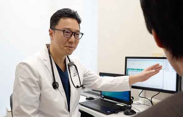 医療連携の説明風景